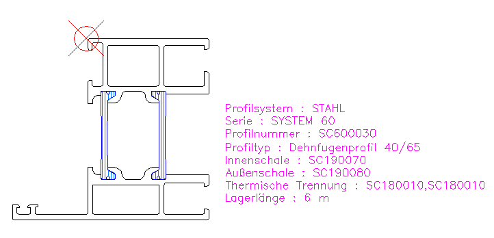 Dehnfugenprofil SC 60